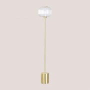 Candeeiro De Pé Em Vidro E Ferro Kaliner Transparente - Sklum