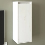 vidaXL Armário de parede 30x30x80 cm madeira de pinho maciça branco