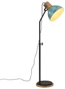 vidaXL Candeeiro de pé 25 W 30x30x100-150 cm E27 azul desgastado