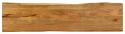 vidaXL Tampo de mesa c/ borda viva 160x40x2,5 cm mangueira maciça