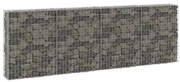 vidaXL Muro gabião com tampas aço galvanizado 300x30x100 cm