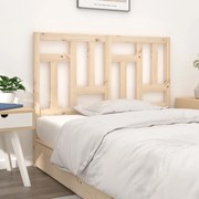 vidaXL Cabeceira de cama 125,5x4x100 cm pinho maciço
