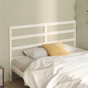 Cabeceira de cama 166x4x100 cm pinho maciço branco