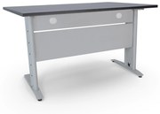 Secretária Escritório 1800x800 Soho Cinza / Preto – Soho