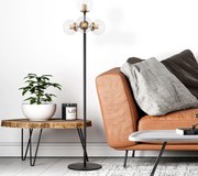 Candeeiro de Pé Akkas – Preto – 48 x 48 x 163 cm