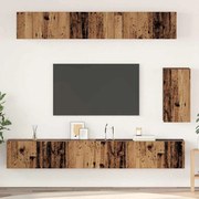 vidaXL Conjunto de móvel de TV 6 pcs Madeira antiga Standard Médio