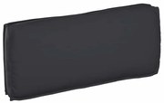 vidaXL Almofada de palete preta para assento/encosto 120x50x12 cm em tecido Oxford.