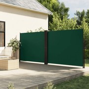 Toldo lateral retrátil 180x1200 cm verde-escuro