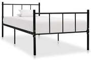 Estrutura de cama 90x200 cm metal preto