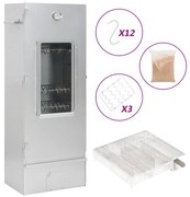 vidaXL Defumador p/ churrasqueira c/ gerador fumo frio aço galvanizado