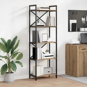 vidaXL Estante Carvalho Artesanal 56 x 34 x 171 cm Madeira processada