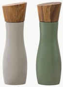 Moinhos de sal e pimenta com tampas em madeira de acácia Essentials, conjunto de 2