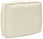 vidaXL Almofada Creme 50 x 40 x 12 cm Tecido Oxford