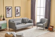 Sofá de 3 Lugares Revos – Cinzento – 200x80x100 cm