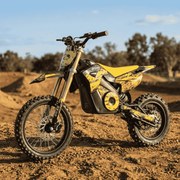 Mini moto elétrica para crianças 1800W Roan 903 batería litio 48V 13Ah Amarela