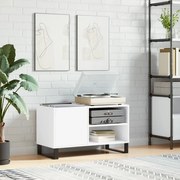 vidaXL Armário para discos 85x38x48 cm derivados de madeira branco