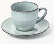 Chávena de café artesanal com pires Nordic Sea