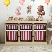 Autocolante para caixa IKEA TROFAST - Padrão de riscas