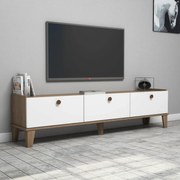 Móvel TV Sumer – Carvalho e Branco – 178x44,8x34,6 cm