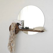 Espelho Points – Nogueira – 83 cm x 70 cm