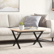 vidaXL Pernas para mesa de centro estrutura em X aço