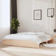 Estrutura de cama sem colchão 200x200 cm madeira maciça