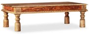 vidaXL Mesa de centro madeiras mangueira/acácia maciças 110x60x38cm