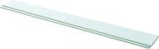 vidaXL Prateleiras 2 pcs 110x12 cm vidro transparente