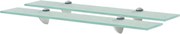 vidaXL Prateleiras flutuantes 2 pcs vidro 60x20 cm 8 mm