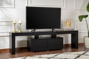 Móvel TV Enclave – Wood Black – 180 cm x 50 cm x 31,3 cm