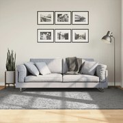 vidaXL Tapete shaggy de pelo alto PAMPLONA 160x230 cm cinzento