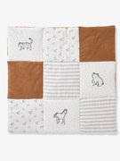 Agora -30%: Colcha em patchwork, Pequeno Nómada castanho medio liso com motivo