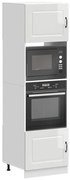 vidaXL Armários forno 2pcs Lucca derivados de madeira branco brilhante