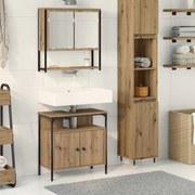 vidaXL Conjunto de Móveis de Banheiro 2 Peças em Carvalho Artisan Madeira Revestida
