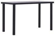 vidaXL Mesa de jantar 120x60x75 cm MDF preto e cinzento cimento