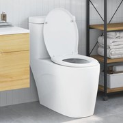 vidaXL Assento de Vaso Sanitário Branco 47 x 37 x 4 cm Duroplast