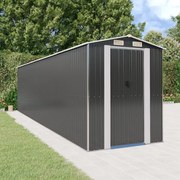vidaXL Abrigo de jardim 192x772x223 cm aço galvanizado antracite