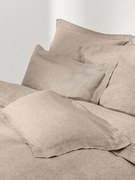 Capa de edredão em linho com costura elevada Linna