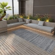 vidaXL Tapete de exterior 80x250 cm ARAKIL PP antracite