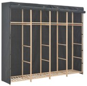 vidaXL Roupeiro 200x40x170 cm tecido cinzento