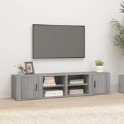 vidaXL Móveis TV 2 pcs 80x31,5x36 cm derivados madeira cinzento sonoma