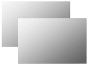 vidaXL Espelhos de parede 2 pcs 60x40 cm vidro retangular