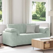 vidaXL Sofá-luvas 140 cm veludo cinzento-claro
