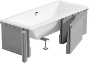 Mexen X-ST cobertura de poliestireno para banheira retangular 160-190 x 70-90 cm, branca - 55021-00