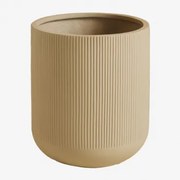 Vaso De Flores Em Polystone Raiden Ø45 Cm - Sklum