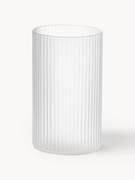 Copos altos pequenos de vidro artesanais com relevo canelado Ripple, conjunto de 4, 140 ml