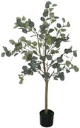 HOMCOM Eucalipto Artificial 120 cm Planta Artificial Decorativa Grande Árvore Artificial de Interior com 230 Folhas Verde | Aosom Portugal