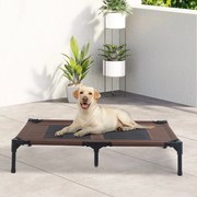 PawHut Cama Elevada para Cães Cama de Animais de Estimação com Malha T