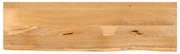 vidaXL Tampo de mesa c/ borda viva 110x30x3,8 cm mangueira maciça