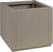 vidaXL Caixa de Flores Marrom Claro 36 x 36 x 35 cm Plástico